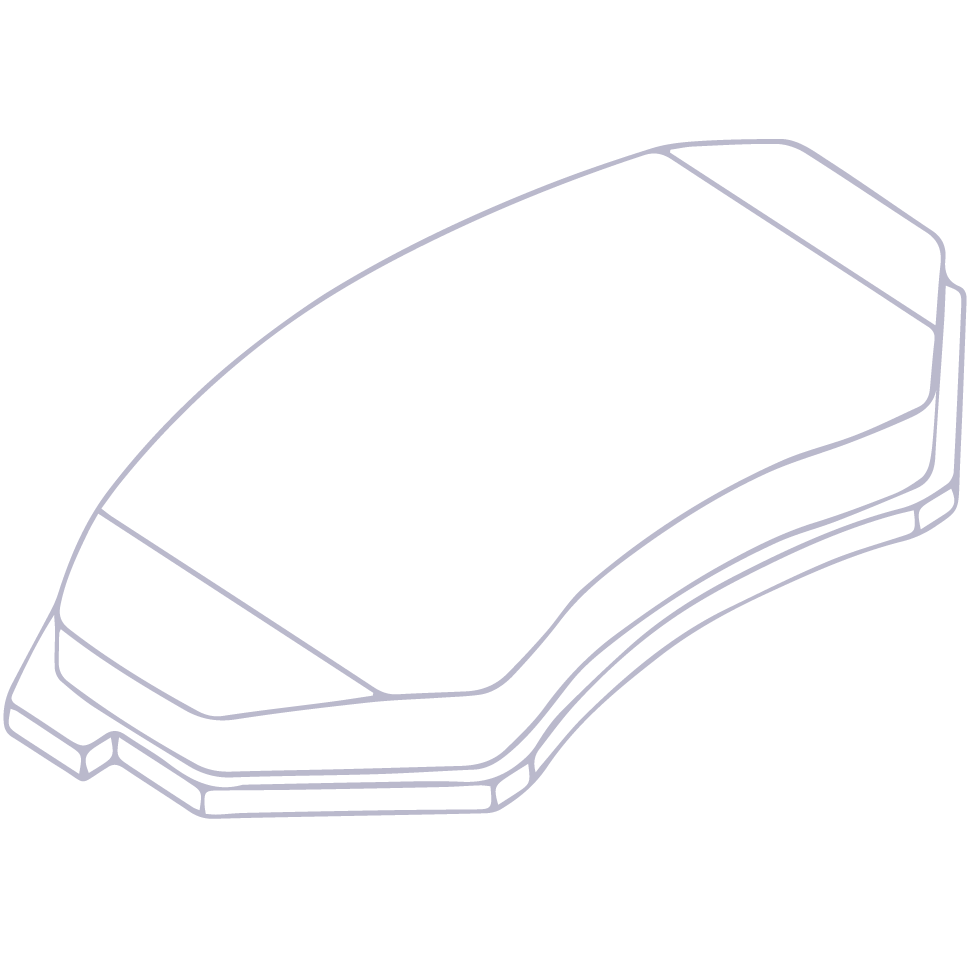 Disc brake pad set wire drawing