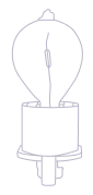 Parking Light Bulb wire drawing